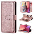 Pikkukuva 1 / 2: Xiaomi 12X / Xiaomi 12 10-paikkainen lompakkokotelo - Ruusukulta Pink