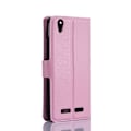 Miniatyrbillede 2 af 2: Huawei P10 beskyttende læder etui - Lyserød Pink
