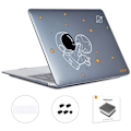 Pikkukuva 2 / 6: HAT PRINCE MacBook Pro 13 (A2251, A2289, 2020) / M1 / M2 (A2338, 2020) astronautti tyyli ja näppäimistön suojus - Kädet Maan Päällä Ja Tähdet White