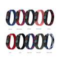 Miniatyrbillede 2 af 6: Xiaomi Mi Band 5 / 4 / 3 elastisk nylon-urrem - Sort / Størrelse: L Black