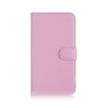 Miniatyrbild 1 av 2: Litchi Textur Plånbok Läderfodral för Microsoft Lumia 650 - Rosa Rosa