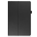 Miniatyrbillede 2 af 2: Foldbart etui med Lichi-tekstur til Samsung Galaxy Tab A8 10.5 (2021) - Sort Black