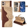 Miniatyrbillede 2 af 2: To Farvet Læder Flip Case til Motorola Moto G32 - Gul Yellow