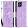 Pikkukuva 1 / 2: Butterfly Samsung Galaxy M53 5G nahkakotelo - Violetti Purple