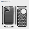 Miniatyrbild 2 av 2: Carbon Flex iPhone 14 Pro skal - Blå Blå