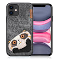 Miniatyrbillede 1 af 2: Nimmy Big Eyes iPhone 11 broderet cover - Sort Black