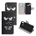 Miniatyrbillede 1 af 2: Wonderland Samsung Galaxy A20e etui - Don't Touch My Phone Black