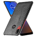 Miniatyrbillede 1 af 2: Croco cover - Motorola Moto E6 Plus – Sort Black