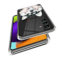 Pikkukuva 3 / 3: Deco Samsung Galaxy A54 Suojakotelo - Smile Husky White