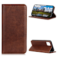 Miniatyrbillede 1 af 2: iPhone 12 Pro / iPhone 12 flip etui i ægte læder med pung – Brun Brown