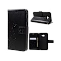 Miniatyrbillede 1 af 2: Samsung Galaxy A5 (2017) læder-etui med sommerfugleprint -Sort Black