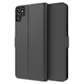Miniatyrbillede 1 af 3: Glat og tyndt premium Samsung Galaxy S23 Ultra læderetui - Sort Black