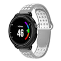 Miniatyrbild 1 av 2: Garmin Forerunner två-färgat silikonarmband - Grå / Vit multifärg
