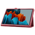 Miniatyrbild 2 av 2: Samsung Galaxy Tab S7 Plus litchi läder flip fodral - Rose Rosa
