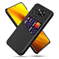 Miniatyrbillede 1 af 2: Bofink Xiaomi Poco X3 / X3 Nfc Card Cover - Sort Black