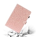 Miniatyrbillede 2 af 2: Huawei Mediapad M5 Lite Glitter Shiny Læder Flip Etui - Rødguld Pink