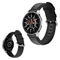 Miniatyrbild 1 av 2: Samsung Galaxy Watch (46mm) äkta läder klockarmband - svart Svart