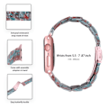 Miniatyrbillede 2 af 2: Urrem med 3 perler i resin-stil med klart cover til Apple Watch Series 3/2/1 42mm - Smaragdrød Red