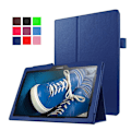 Pikkukuva 1 / 2: Lenovo Tab 10 TB-X103F litchi-nahkainen nahkakotelo - Tummansininen Blue