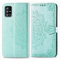 Miniatyrbillede 1 af 2: Mandala Samsung Galaxy A71 5G Flip Etui - Grøn Green