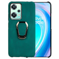 Miniatyrbillede 1 af 2: Stødsikker Læder Cover med Oval Stativ til OnePlus Nord Ce 2 Lite 5g - Grøn Green