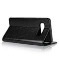 Miniatyrbillede 2 af 2: Crazy Horse Samsung Galaxy S10 Plus ægte læder etui - Sort Black