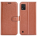 Pikkukuva 1 / 2: Classic ZTE Blade A52 Lite Läppäkotelo - Ruskea Brown