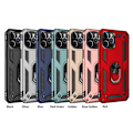 Miniatyrbillede 2 af 2: Ring Kickstand Armor Case Bumpresistent Flexible Combo Protective Cover iPhone 12 Pro Max - Sort Black