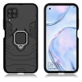 Miniatyrbillede 1 af 2: Ring Guard cover - Huawei P40 Lite / Nova 6 SE - Sort Black