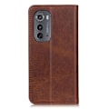Miniatyrbillede 2 af 2: Flip Etui med Pung i Ægte Læder til Motorola Moto Edge 2022 - Kaffe Brown