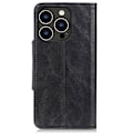 Pikkukuva 2 / 2: Alpha iPhone 14 Pro nahkainen läppäkotelo - Musta Black