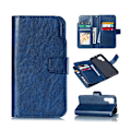 Miniatyrbillede 1 af 2: Crazy Horse Huawei P30 Pro læder flip etui - Blå Blue