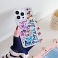 Miniatyrbillede 1 af 2: Marmormønstret iPhone 15 Pro cover med ringholder - Style B Multicolor