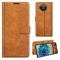 Miniatyrbillede 1 af 2: Wallet-style Læder Etui til Nokia X10 / X20 - Orange Orange
