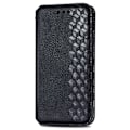 Miniatyrbillede 3 af 6: Læder Etui med A Stilfuldt Rhombus Tryk til Motorola Moto G62 5G - Sort Black