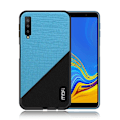 Miniatyrbillede 2 af 2: MOFI Samsung Galaxy A7 (2018) beskyttelsesetui i kombimaterialer - Blå Blue