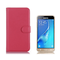 Miniatyrbillede 1 af 2: Samsung Galaxy J3 (2016) / J3 enkelt læder-etui - Hot pink Pink