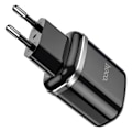 Miniatyrbillede 1 af 2: HOCO N4 Aspiring oplader med to porte (EU) - Sort Black