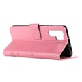Miniatyrbillede 2 af 2: Huawei P30 Pro sommerfugle- og blomstertryk læder flip etui - Lyserød Pink