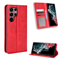 Pikkukuva 1 / 2: Bofink Vintage Samsung Galaxy S22 Ultra Nahkakotelo - Punainen Red