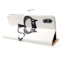 Miniatyrbillede 2 af 2: iPhone Xs Max mønstret læder flip cover - Black Cat Black