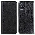 Pikkukuva 1 / 2: Aito nahkakotelo magneettisuljuksella Xiaomi Redmi K50 / Xiaomi Redmi K50 Pro - Musta Black