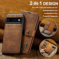 Miniatyrbild 2 av 2: DG.Ming 2-i-1 Google Pixel 6a fodral - Brun Brun