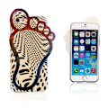 Pikkukuva 1 / 2: 3D Foot (Mustat Kuviot) iPhone 6 Suojakuori Multicolor