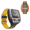 Miniatyrbillede 1 af 2: Garmin Forerunner 310XT dobbeltfarvet silikoneurrem - Grå / Gul Yellow