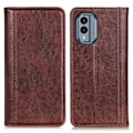 Pikkukuva 1 / 2: Aito nahkakotelo magneettisuljuksella Nokia X30 - Ruskea Brown