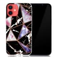 Miniatyrbilde 1 av 2: Marmordesign iPhone 13 deksel - Svart / Rose / Blå Multicolor