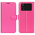 Miniatyrbillede 1 af 2: Klassisk Xiaomi Poco M4 Pro flip etui - Pink Pink