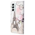 Pikkukuva 2 / 2: Wonderland Samsung Galaxy M23 flip kuoret - Valkoinen Torni Multicolor
