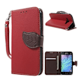 Pikkukuva 1 / 2: Theorin Samsung Galaxy J1 Nahkakotelo - Punainen Red